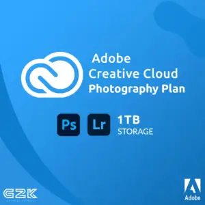 Creative Cloud Photography Plan + Lightroom 1TB Key Global - Hàng chính hãng 3 tháng sử dụng - Adobe Inc